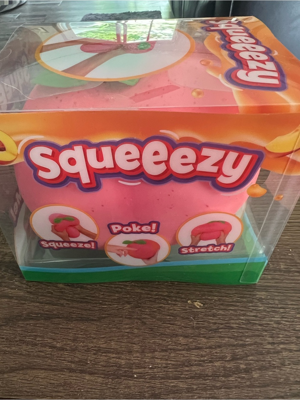 Pink Kids Toy Stress Squish - Brand. Peach - Farmers markets